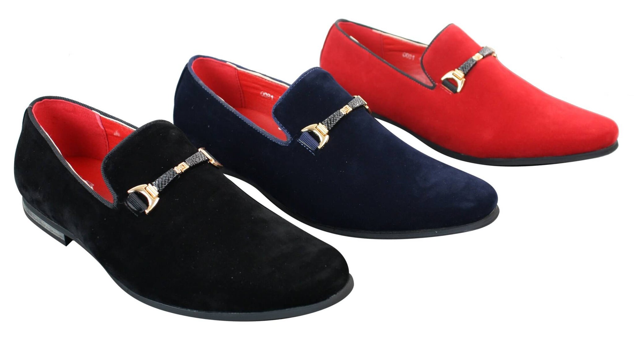 Zapatos sin cordones con hebilla para hombre