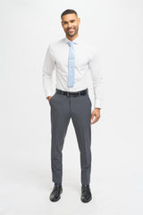 Bond - Pantalones formales de hombre color carbón
