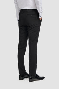 Tux - Pantalones de esmoquin clásicos negros para hombre
