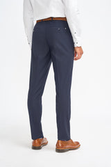 Malibu - Pantalones formales azul marino para hombre