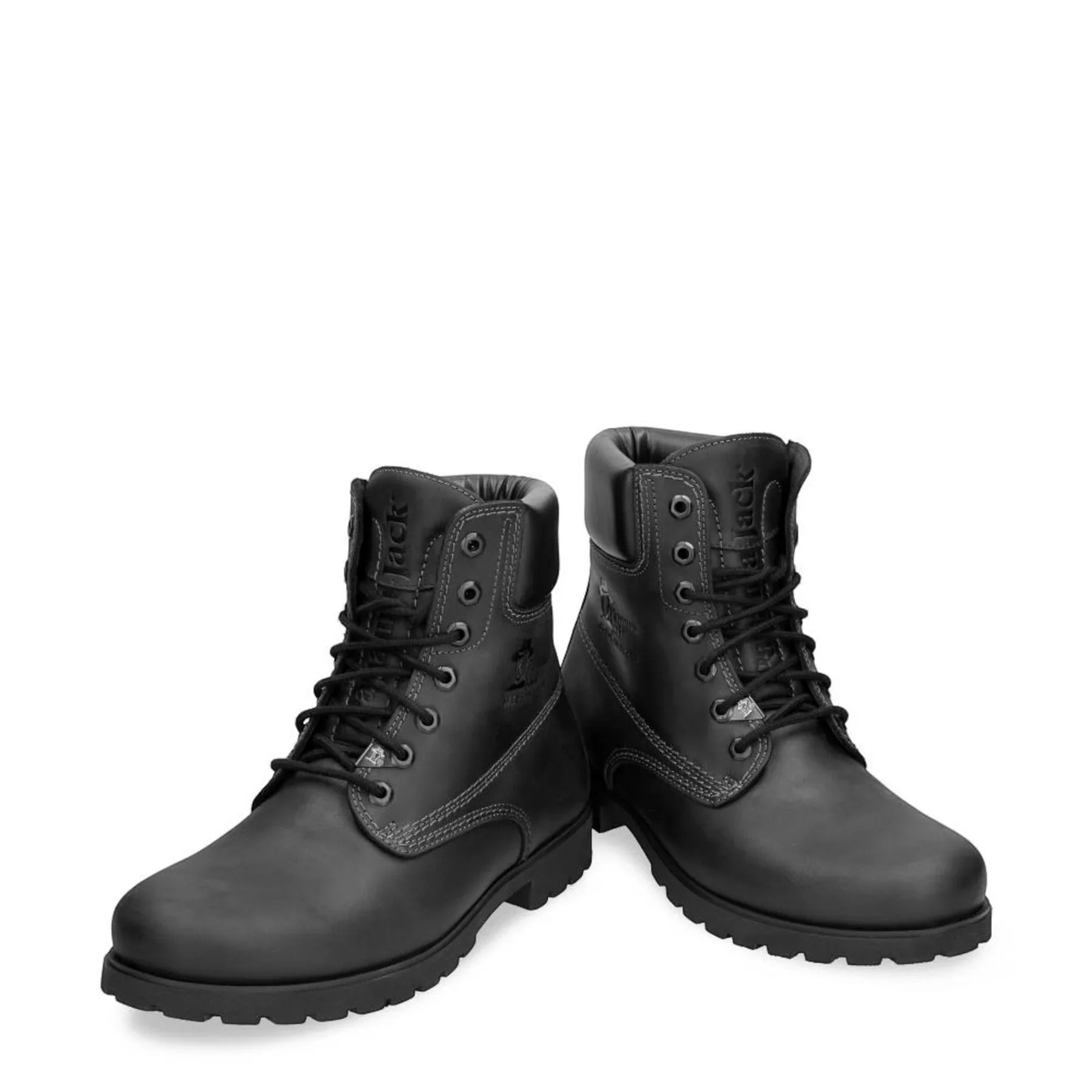 03 C3 - Botines impermeables de piel negra para hombre