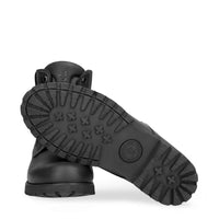 03 C3 - Botines impermeables de piel negra para hombre