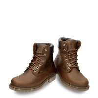 03 GTX C1 - Botines de cuero impermeables color marrón corteza para hombre