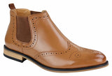 Botas brogue sin cordones para hombre