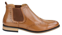 Botas brogue sin cordones para hombre