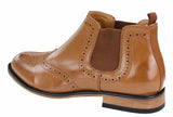 Botas brogue sin cordones para hombre