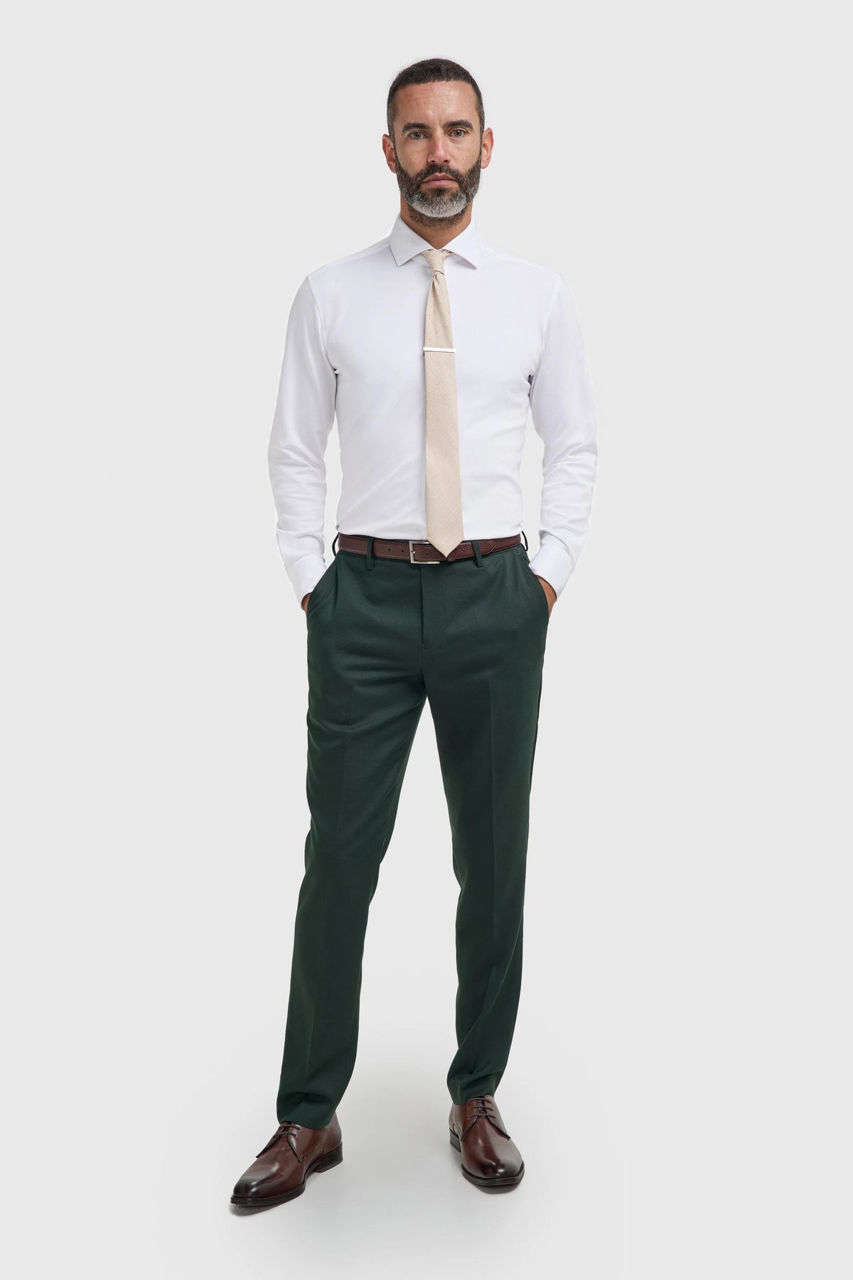 Malibu - Pantalones de hombre color verde bosque