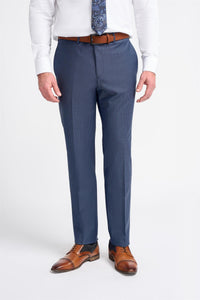 Bond - Pantalones de cuadros azul marino para hombre