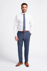Bond - Pantalones de cuadros azul marino para hombre