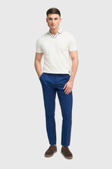 Mario - Pantalones elegantes azules de verano para hombre