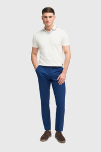 Mario - Pantalones elegantes azules de verano para hombre