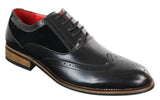 Zapatos brogue negros para hombre