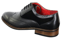 Zapatos brogue negros para hombre