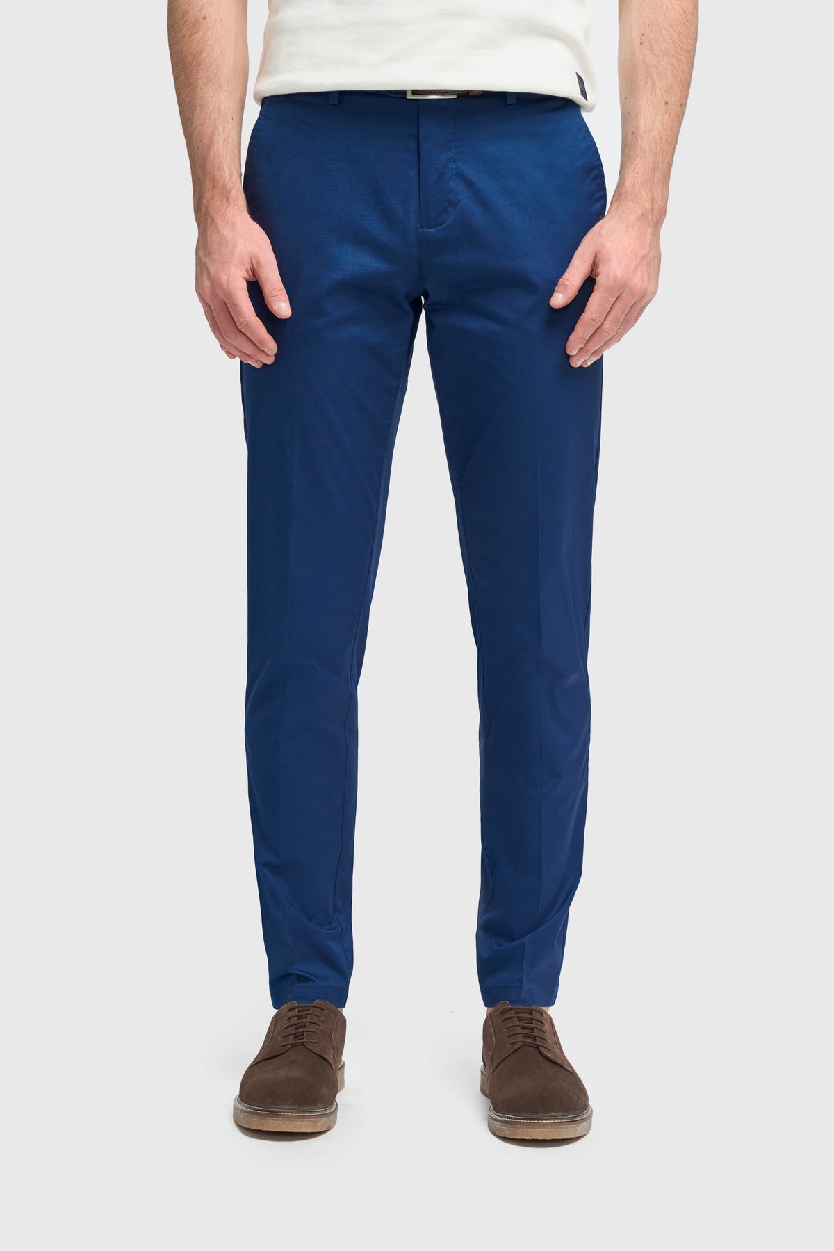 Mario - Pantalones elegantes azules de verano para hombre