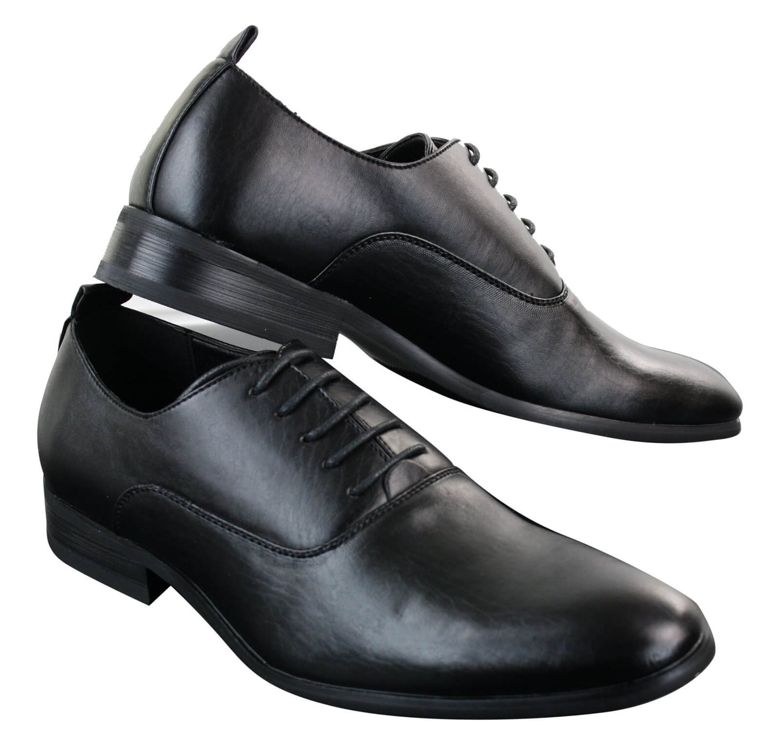 Zapatos de hombre sin cordones, elegantes, formales, de piel sintética, estilo retro clásico.
