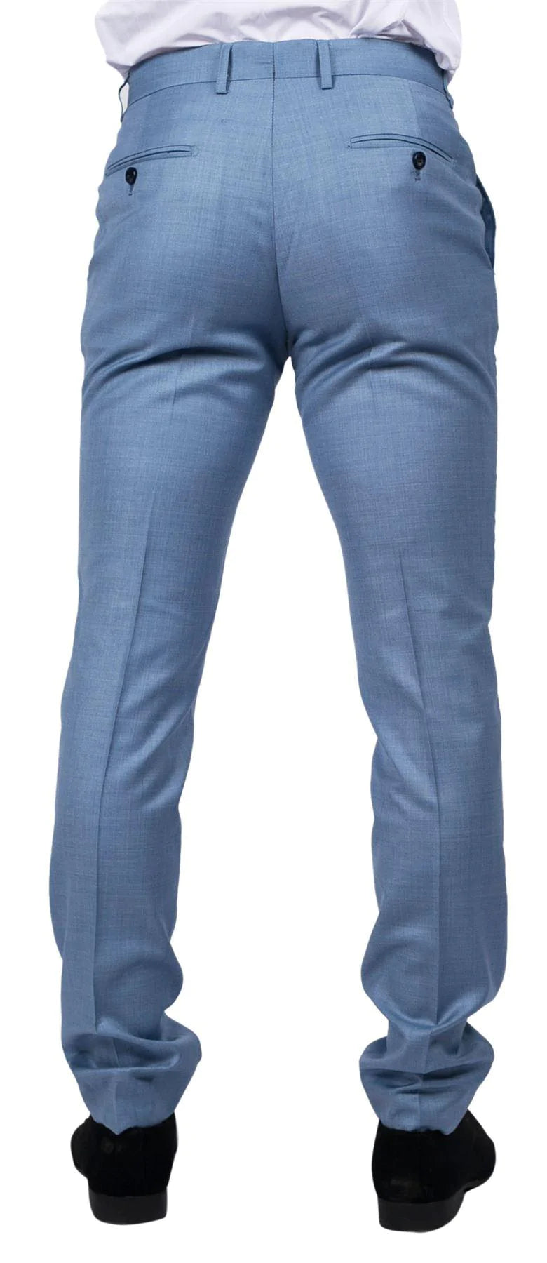 Charles - Pantalones de verano azul claro para hombre