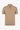 Polo de punto beige con cremallera en el cuello para hombre