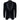 Blazer de esmoquin negro de terciopelo para hombre con solapas de satén para cena, boda o baile de graduación. Etiqueta negra.