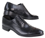 Zapatos brogue clásicos negros para hombre