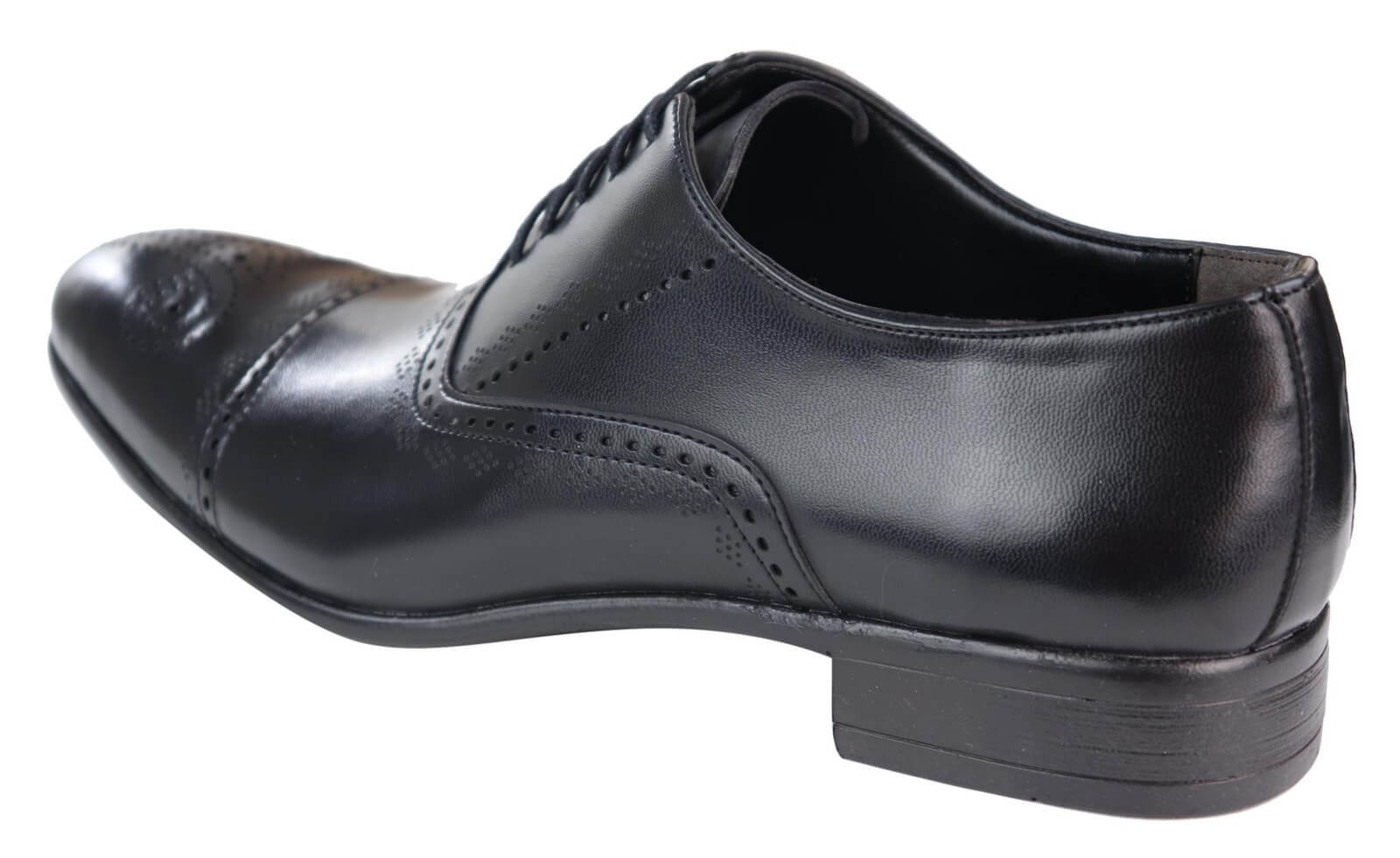 Zapatos brogue clásicos negros para hombre