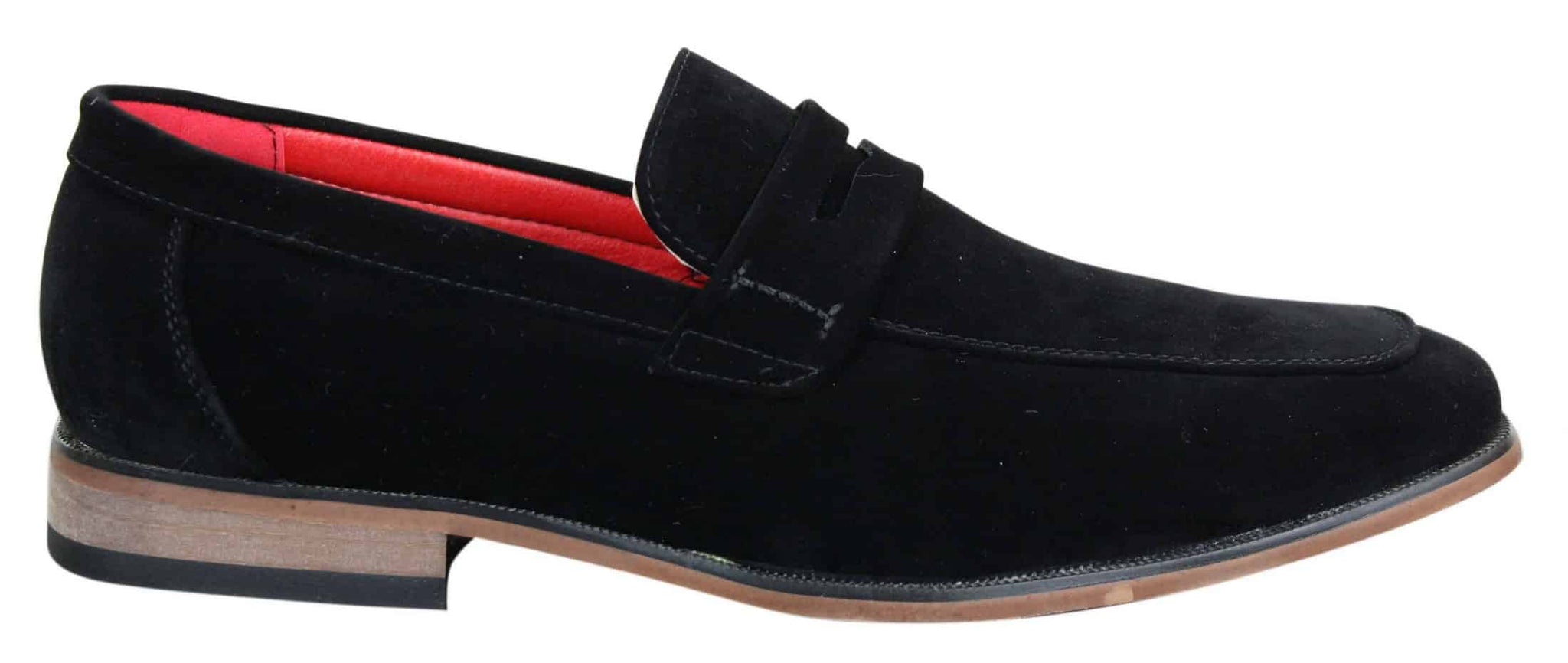Fiorello 1807 - Zapatos de hombre de ante sintético sin cordones, diseño italiano, mocasines clásicos