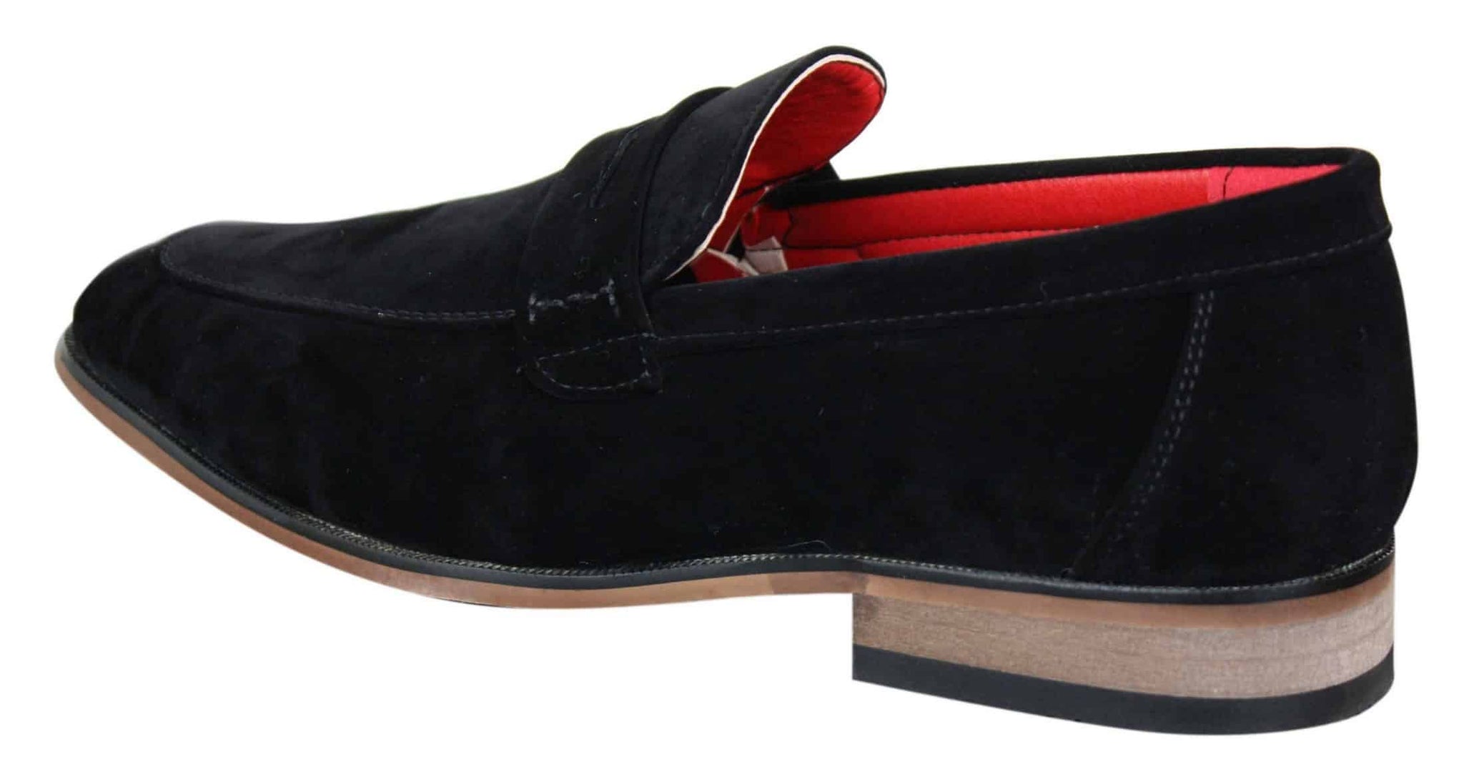 Fiorello 1807 - Zapatos de hombre de ante sintético sin cordones, diseño italiano, mocasines clásicos