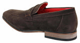 Fiorello 1807 - Zapatos de hombre de ante sintético sin cordones, diseño italiano, mocasines clásicos