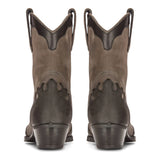 Botas vaqueras altas para hombre, de cuero auténtico, negras, para montar a caballo, bailar, cazar, estilo vaquero vintage, con punta afilada.
