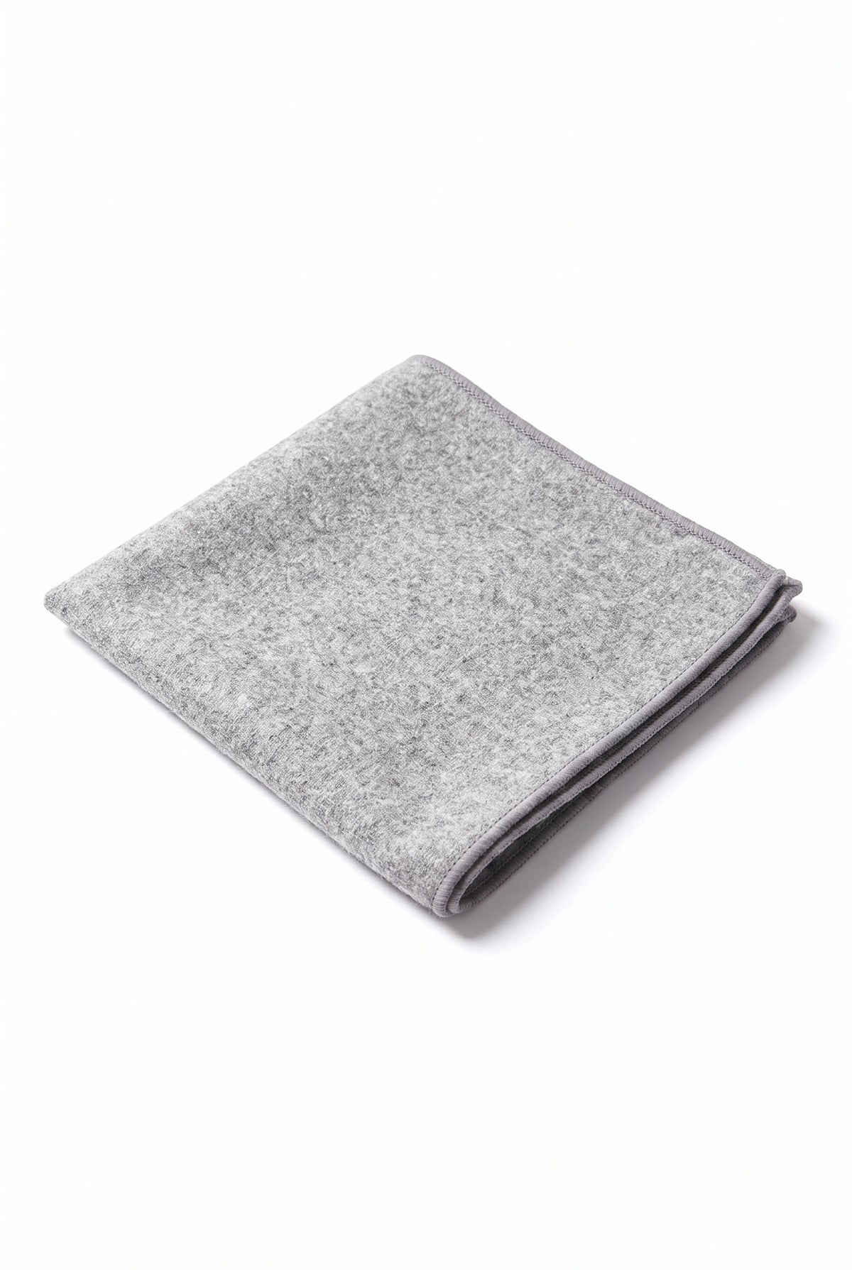Pañuelo de bolsillo de tweed gris para hombre