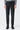 Pantalones elegantes de hombre color gris topo con cordón ajustable y corte entallado.