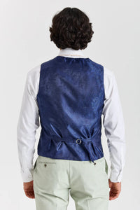 Belmont - Chaleco de boda verde salvia para hombre