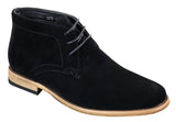 Botines de tobillo de gamuza sintética para hombre