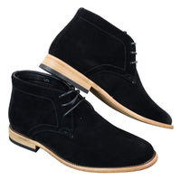 Botines de tobillo de gamuza sintética para hombre