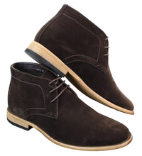Botines de tobillo de gamuza sintética para hombre
