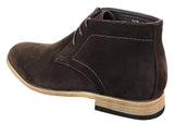 Botines de tobillo de gamuza sintética para hombre