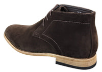 Botines de tobillo de gamuza sintética para hombre