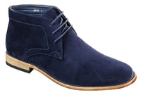 Botines de tobillo de gamuza sintética para hombre