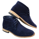 Botines de tobillo de gamuza sintética para hombre