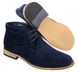 Botines de tobillo de gamuza sintética para hombre