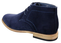 Botines de tobillo de gamuza sintética para hombre