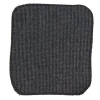 281 - Corbata y pañuelo de lana tweed de espiga color carbón para hombre de 2"