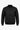 Chaqueta bomber acolchada ligera con cremallera para hombre, color negro.