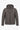 Chaqueta acolchada ligera con capucha y cremallera para hombre, color gris.