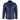 Chaqueta de motorista para hombre de cuero auténtico, corte entallado - Azul marino