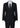 Traje negro de 5 piezas para niño: blazer, chaleco, camisa, corbata, pantalón. Ideal para bodas y funerales.