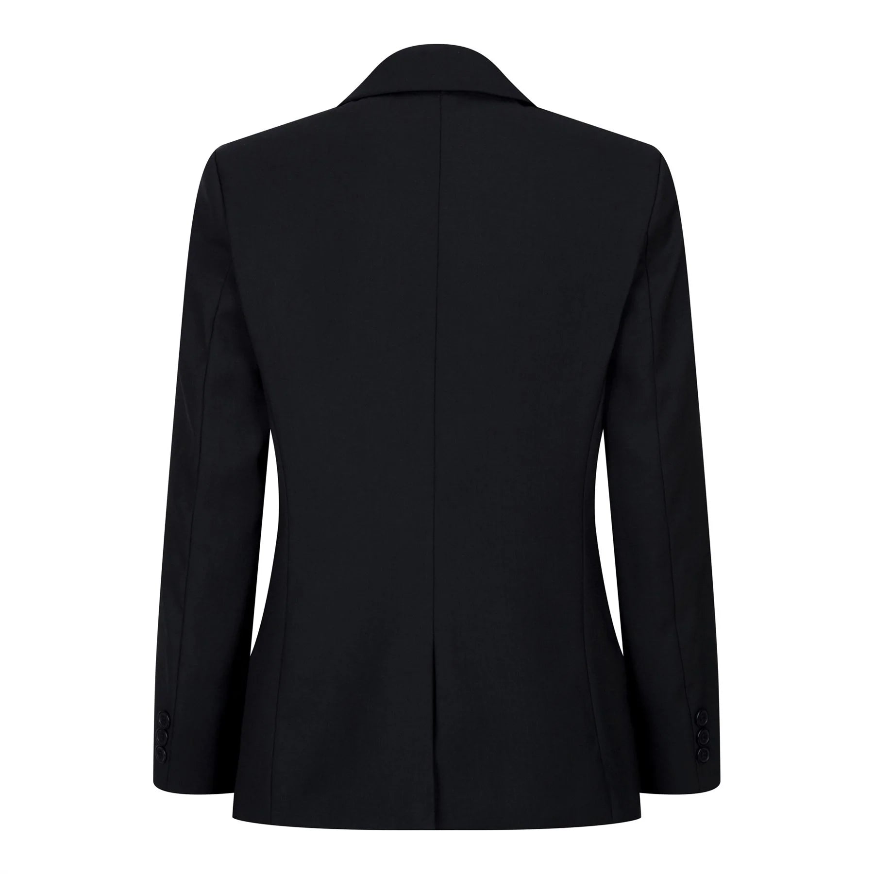 Traje negro de 5 piezas para niño: blazer, chaleco, camisa, corbata, pantalón. Ideal para bodas y funerales.