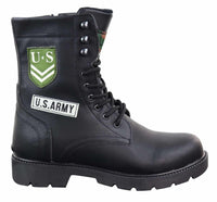 Botines de hombre estilo ejército estadounidense