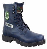 Botines de hombre estilo ejército estadounidense