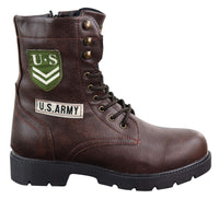 Botines de hombre estilo ejército estadounidense
