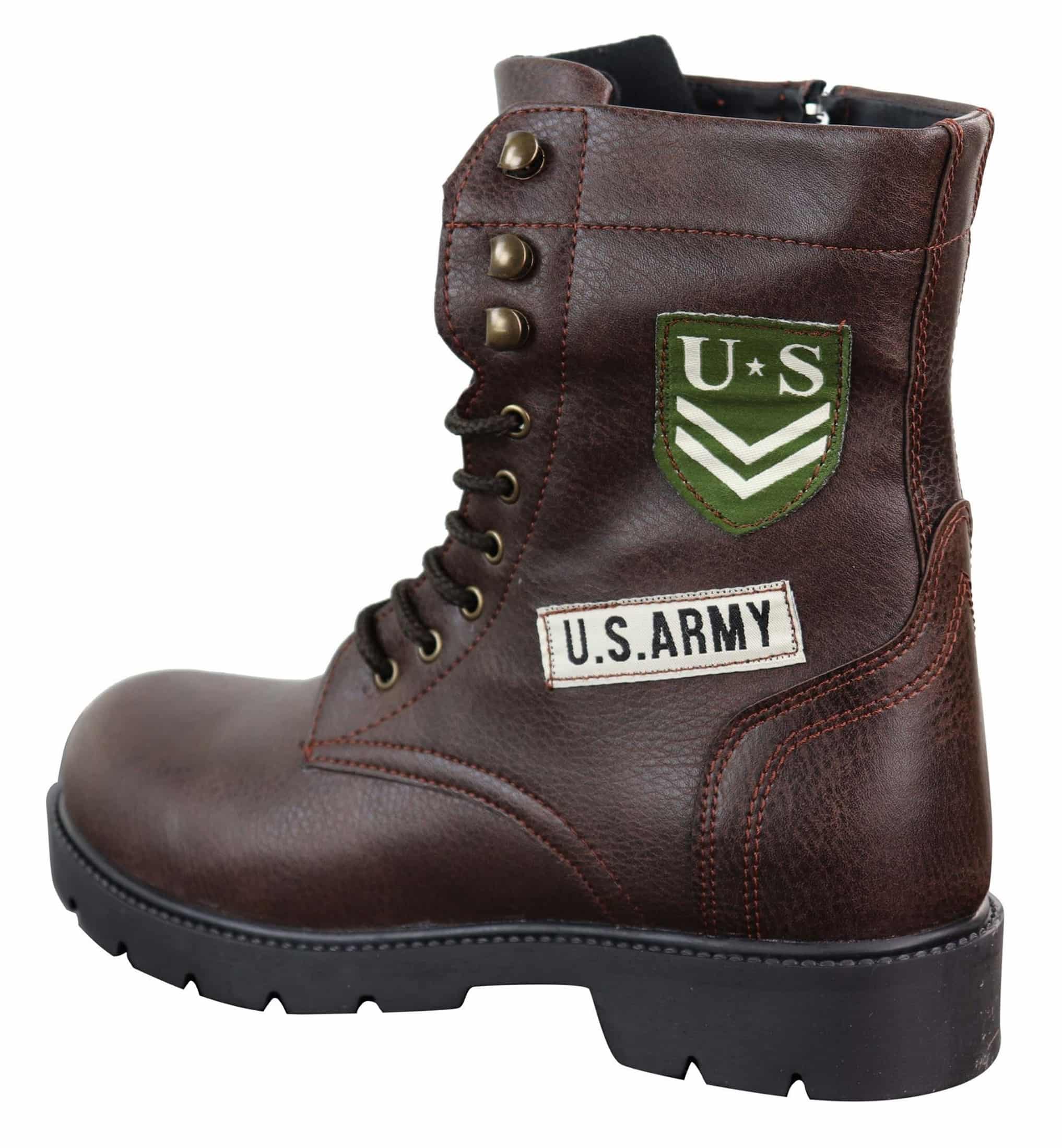 Botines de hombre estilo ejército estadounidense